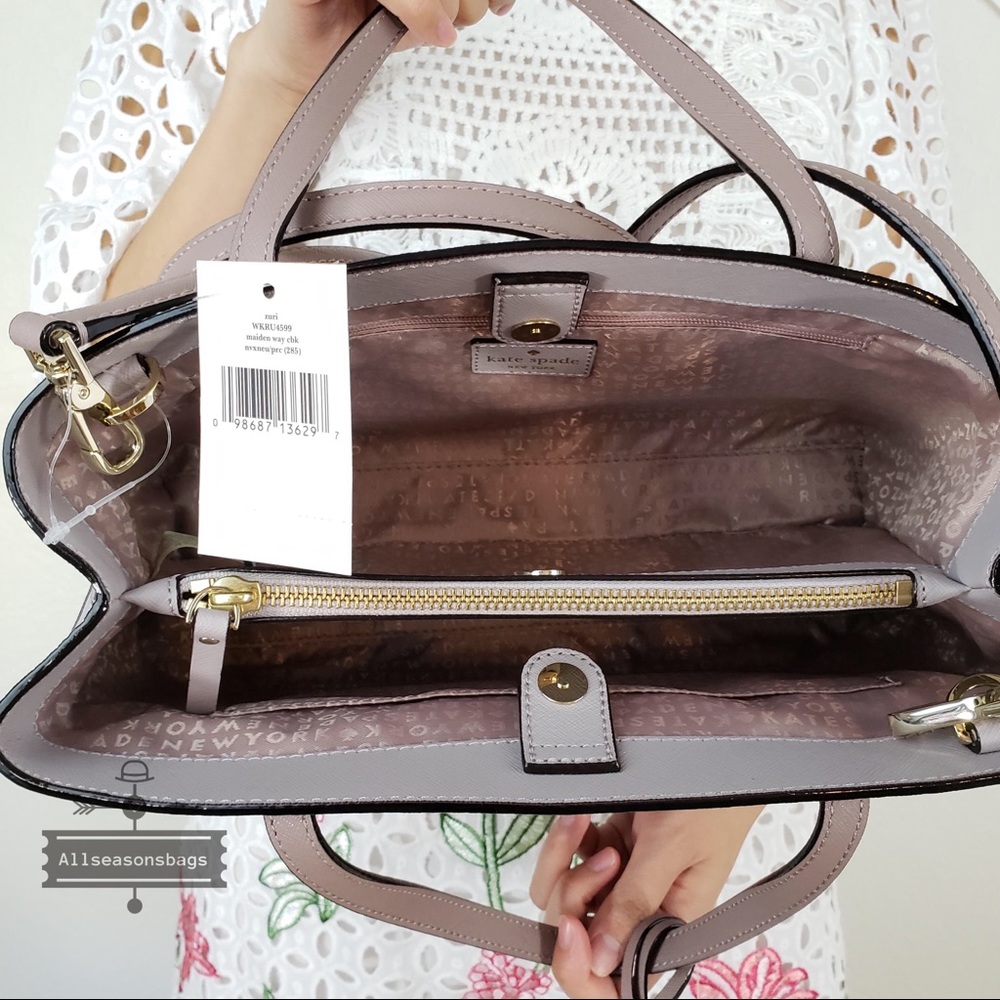 NWT Kate spade maiden way Zuri Colorblock satchel - Picture 5 of 8